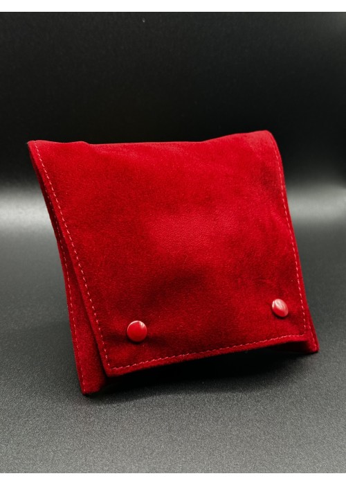 Original Cartier Travel Watch Case Red Suede